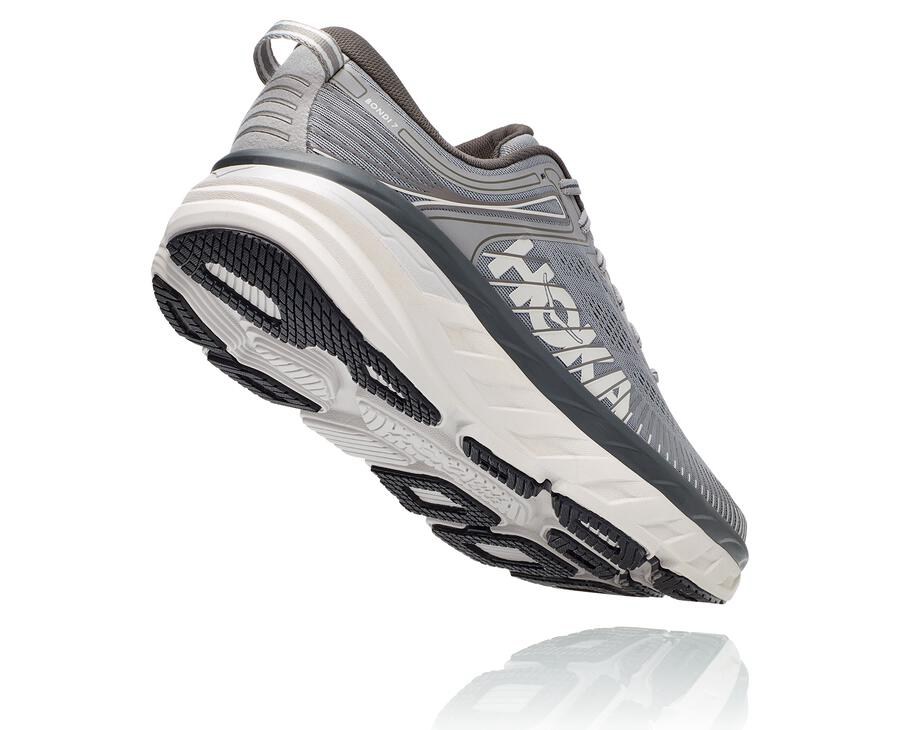 Zapatillas Running Hoka One One Hombre - Bondi 7 - Gris - EAP860954